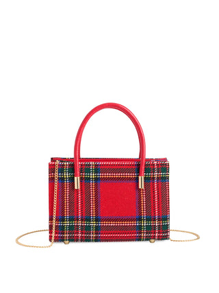 The Charlotte Top Handle Bag-Red