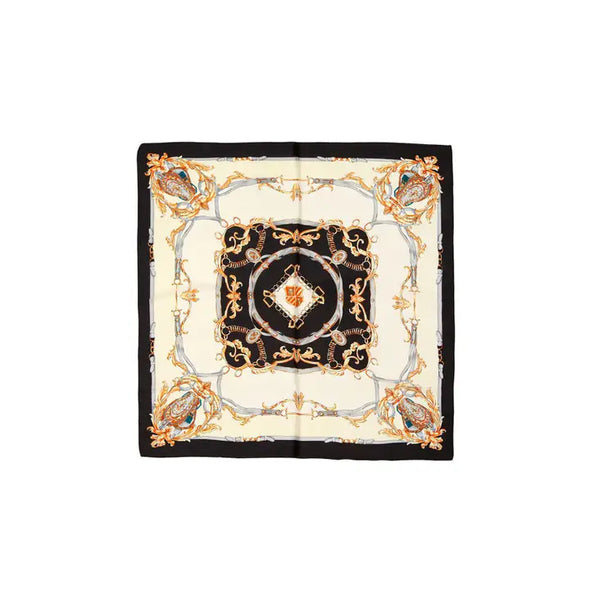 The Geometric Pattern Printed Scarf-Black