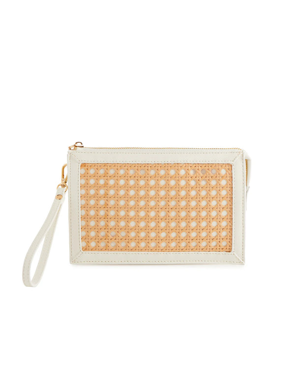 The Soleil Wristlet-White