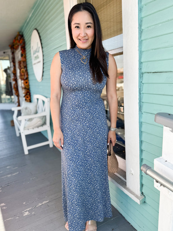 (Z Supply) The Seraphina Midi Dress-Blue