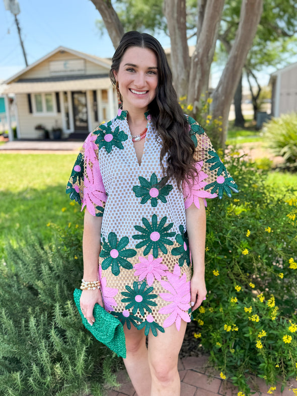 (Buddylove) The Lulu Lace Dress-Pink Lady