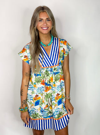 (THML) The Heidi Getaway Dress-White