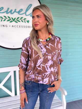 The Birdie Top- Cocoa