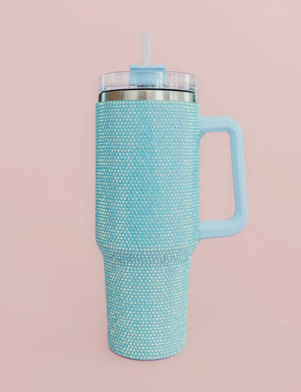 Rhinestone 40oz Stainless Tumbler-Multiple Colors