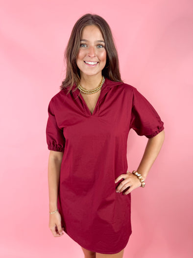 The Charlotte Dress-Burgundy