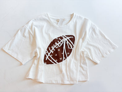 The Max Bow Football Top-White