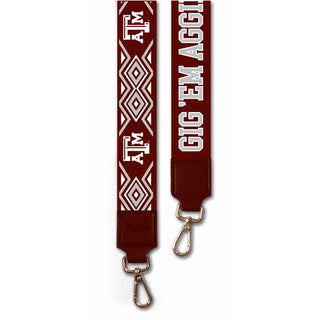 The "Gig Em'" Purse Strap-Maroon