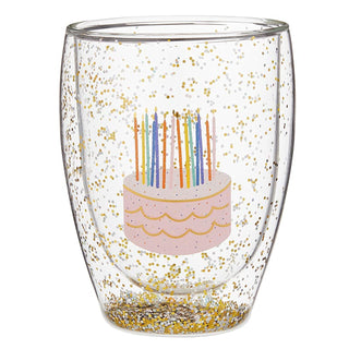 The Double Wall Confetti Glass-Cake