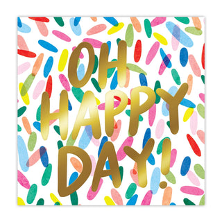 Beverage Napkin-Oh Happy Day