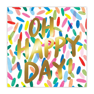 Beverage Napkin-Oh Happy Day