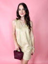 taupe suede dress