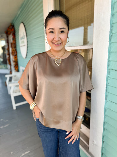 The Kara Top-Mocha