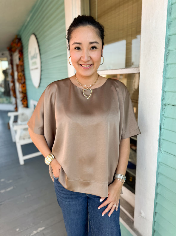 The Kara Top-Mocha