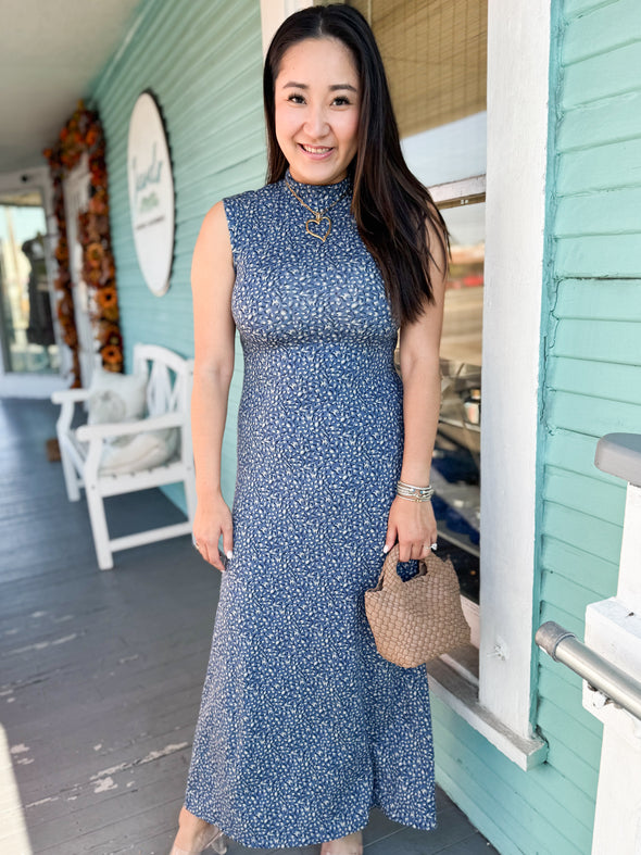 (Z Supply) The Seraphina Midi Dress-Blue