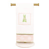 The Kiara Boxwood Bunny Hand Towels-Pink