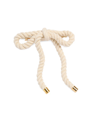 The Rope Bow Clip-Natural