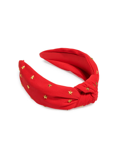 The Stars Knotted Headband-Red