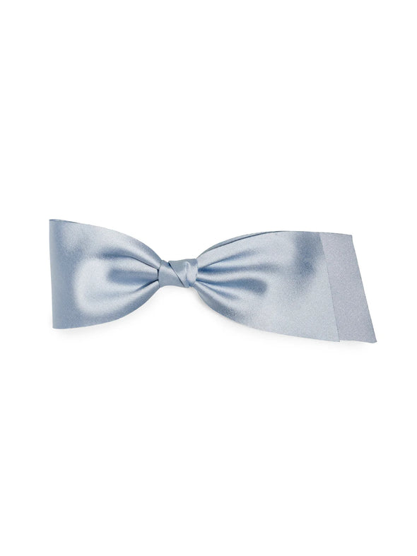The Silky Bow Clip-Blue