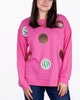 The Christmas Queen Sequin Sweatshirt-Pink