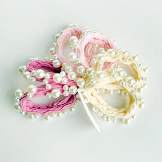 The Seamless Pearl Hair Tie Bunches-2 Colors