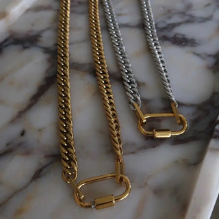The Stephanie Link Necklace-Gold