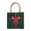 The Christmas Bow Gift Tote-Green