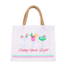 The Making Spirits Bright Gift Tote-White