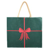 christmas bow green carryall tote