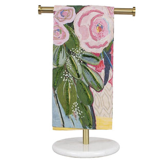 The Summer Bouquet Hand Towel-Pink