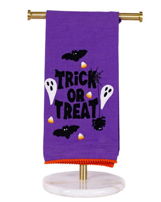 The Trick or Treat Hand Towel-Purple