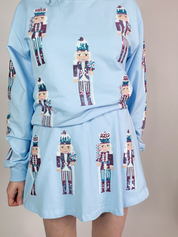 The Natalie Nutcracker Skort Set-Blue