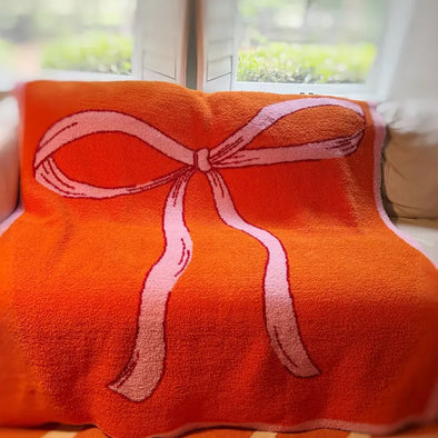 The My Only Bow Blanket-Orange