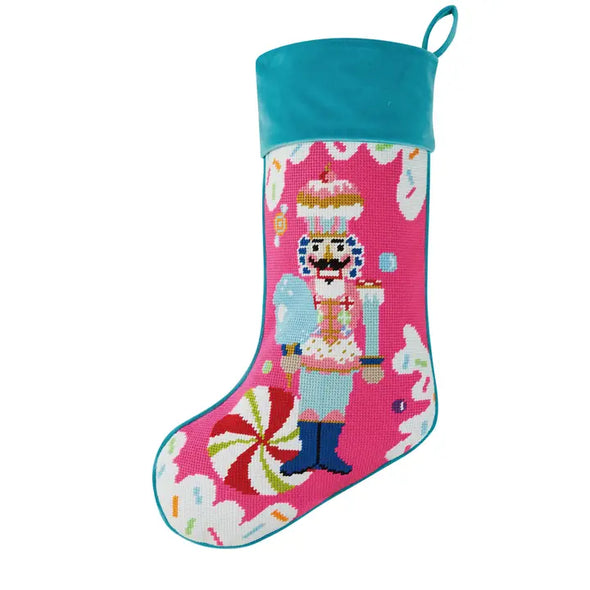 The Jane Cupcake Embroidered Stocking