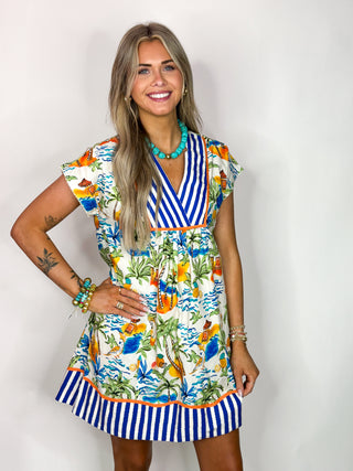 (THML) The Heidi Getaway Dress-White