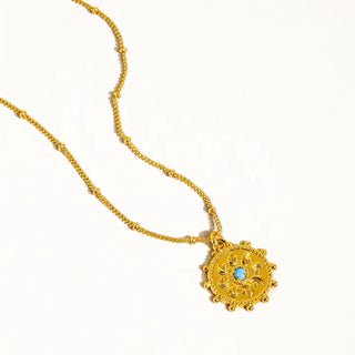 The Stassie Sun Necklace-18k Gold