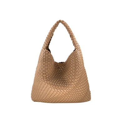 The Stella Woven Bag-Tan
