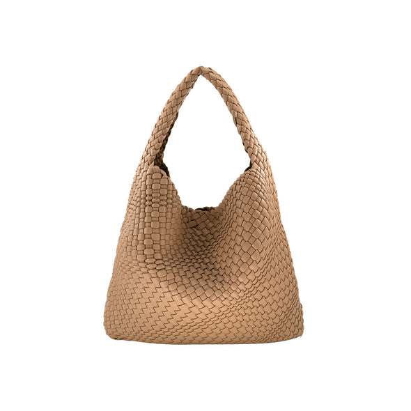 The Stella Woven Bag-Tan