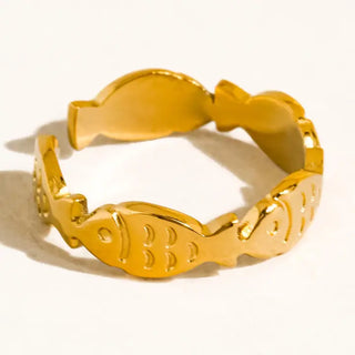 The Livia Fish Ring-18k Gold