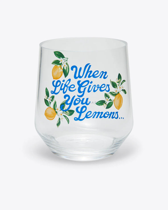 The Acrylic Wine Glass Set-Lemons