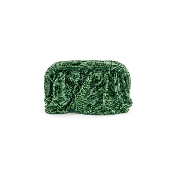 green sparkle clutch 