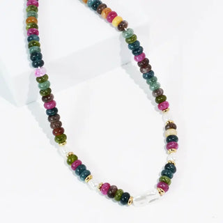 The Velvet Bloom Necklace-Multi