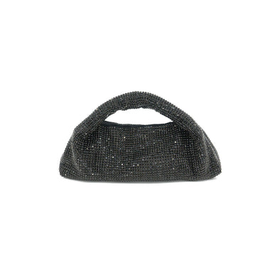The Georgia Glitter Clutch-Black