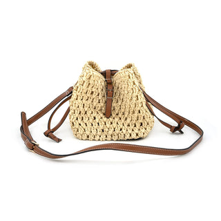 The Mikonos Straw Mini Bag-Beige