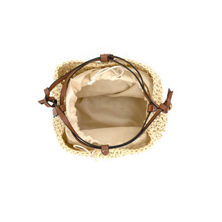 The Mikonos Straw Mini Bag-Beige