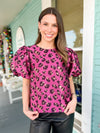 pink leopard top 