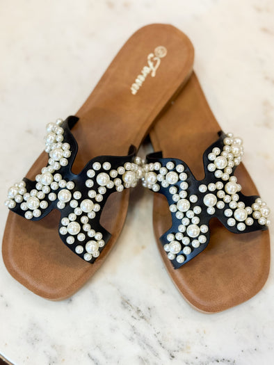 The Becky Pearl Slide-Black