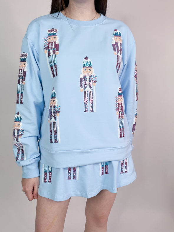 The Natalie Nutcracker Skort Set-Blue