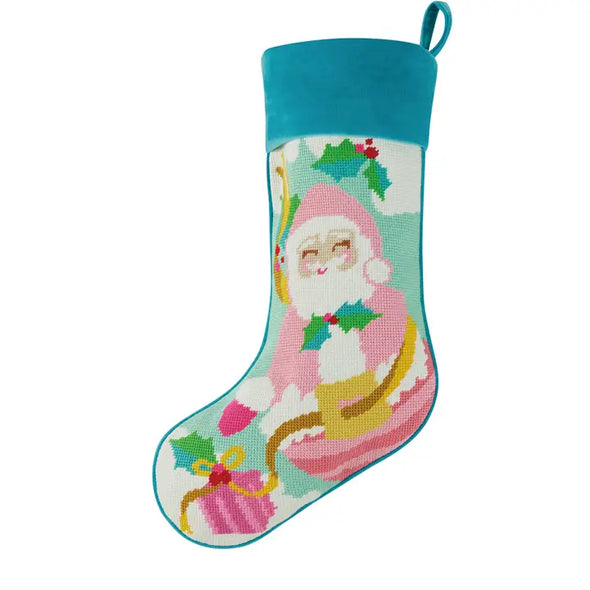 The Papa Noel Embroidered Stocking