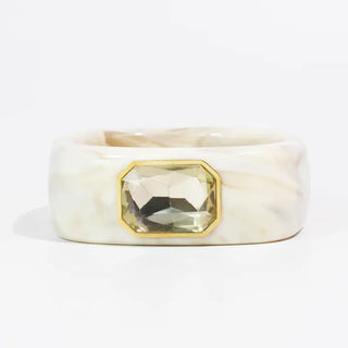 The Gemma Cuff Bracelet-Cream