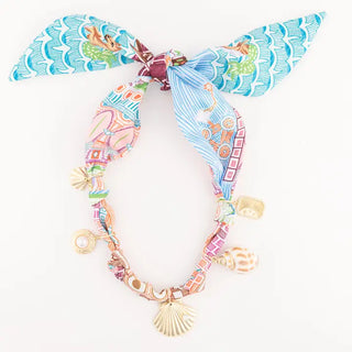 The Farah Scarf Charm Necklace-Bright